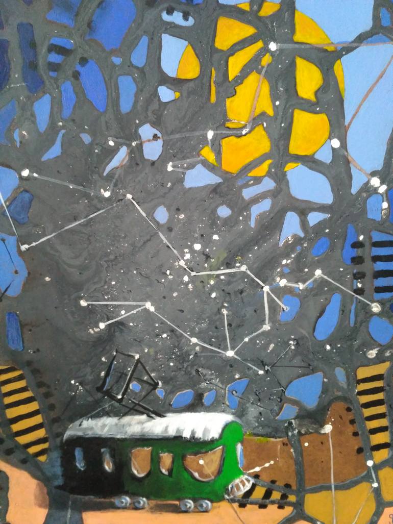 Original Expressionism Fantasy Painting by Zaza Aspanidze