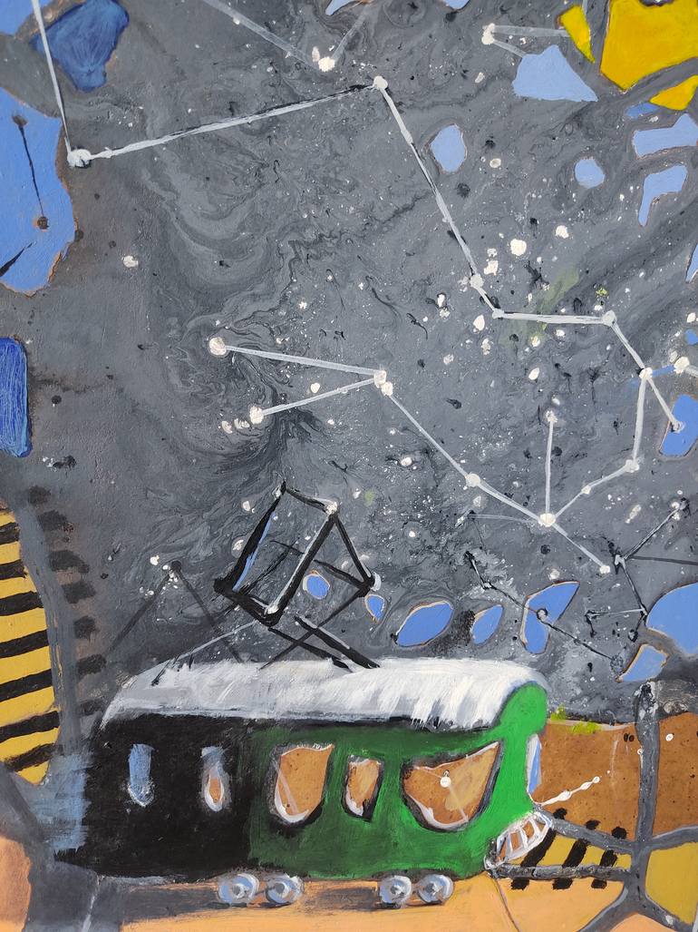 Original Expressionism Fantasy Painting by Zaza Aspanidze