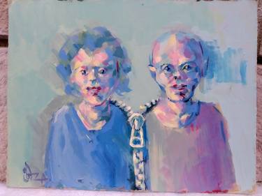 Original Family Paintings by Zaza Aspanidze