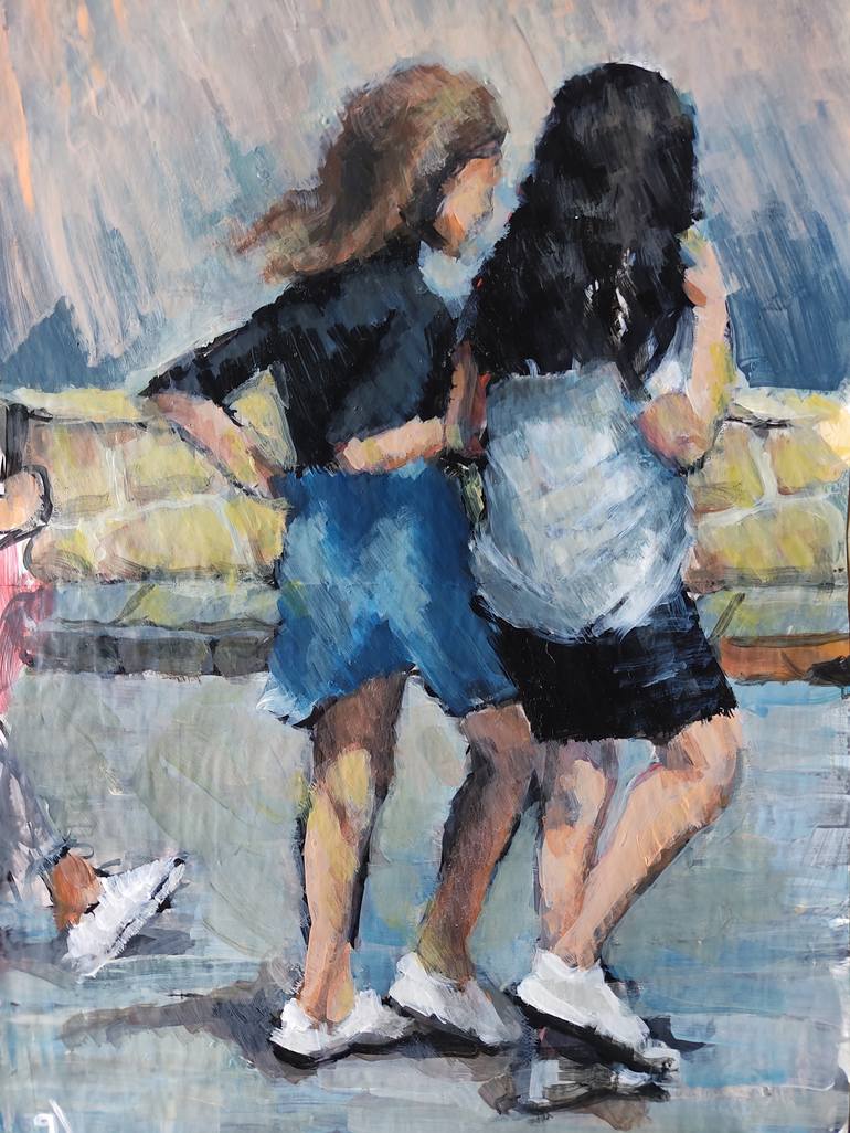 Original Figurative People Painting by Zaza Aspanidze