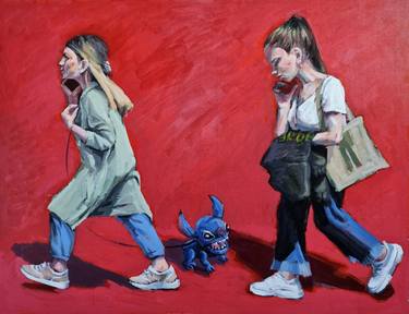 Original Figurative Education Paintings by Zaza Aspanidze