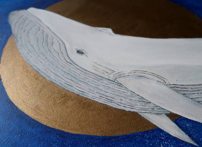 Original Abstract Animal Painting by Yuliia Ustymenko