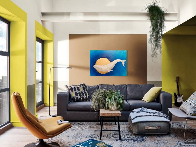 Original Abstract Animal Painting by Yuliia Ustymenko