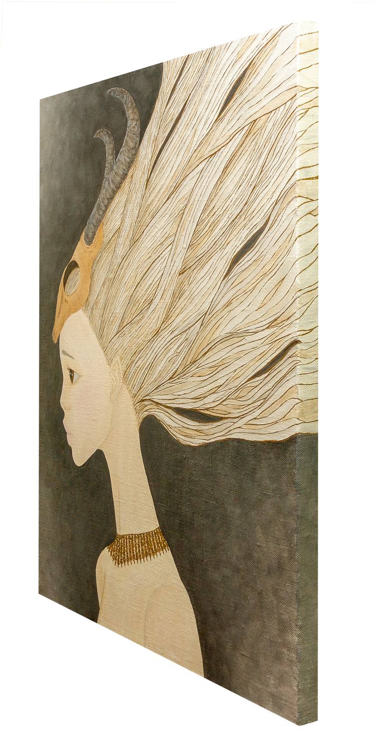 Original Figurative People Painting by Yuliia Ustymenko