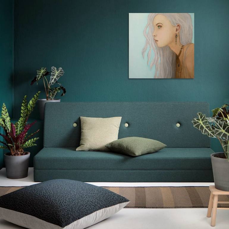 Original Figurative Women Painting by Yuliia Ustymenko