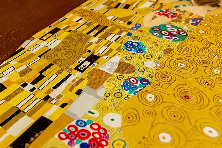 Original Art Deco Animal Painting by Yuliia Ustymenko