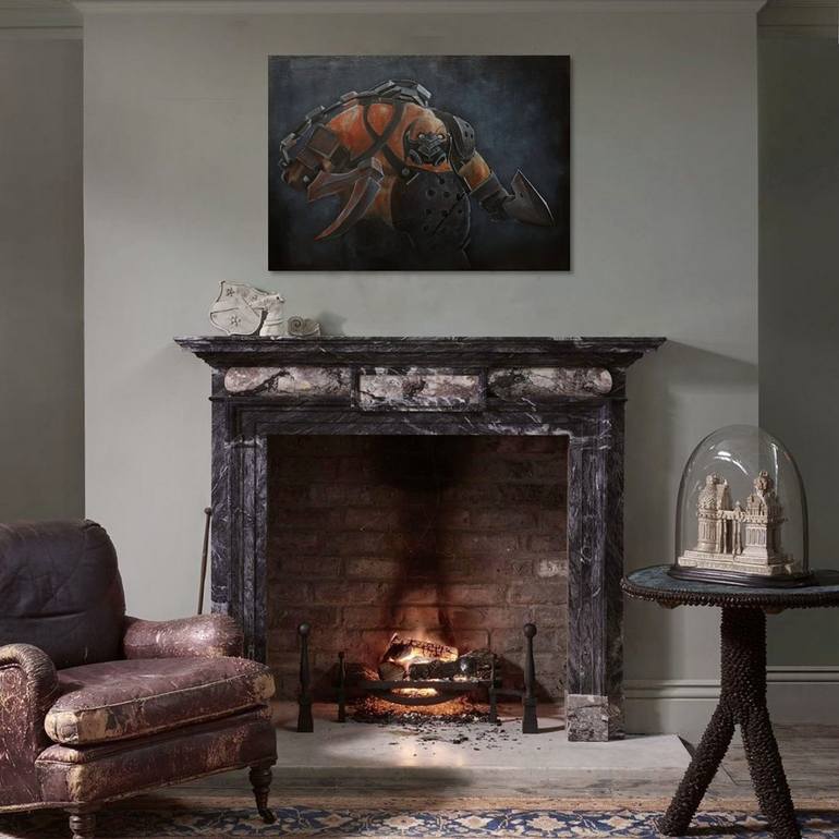 Original Figurative Fantasy Painting by Yuliia Ustymenko