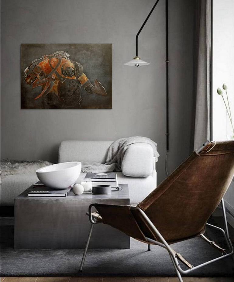 Original Figurative Fantasy Painting by Yuliia Ustymenko