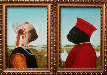 Original Dogs Paintings by Yuliia Ustymenko