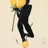 Pas de Bourree with two peonies by Daiva Kairevičiūtė