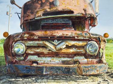 Print of Fine Art Automobile Paintings by Lisa Tennant