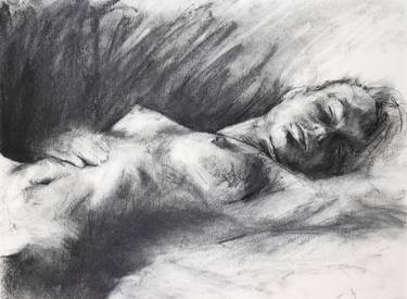 Original Figurative Nude Drawings by Lisa Tennant