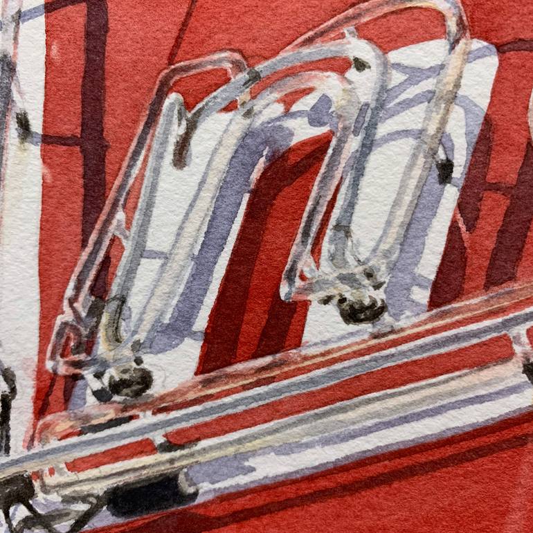 Original Documentary Architecture Painting by Lisa Tennant