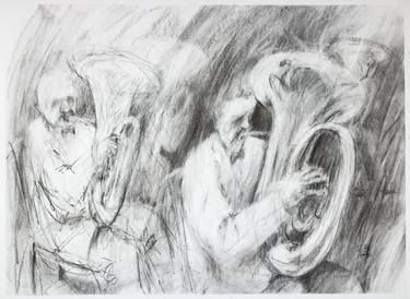 Original Expressionism Music Drawings by Lisa Tennant