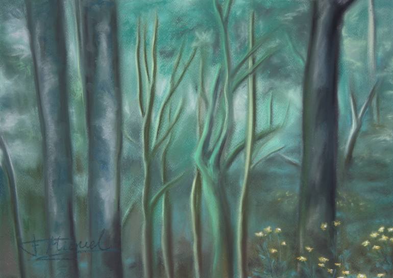 Magic Forest Drawing By Fatima Miguel Fernandez De Zanartu Saatchi Art