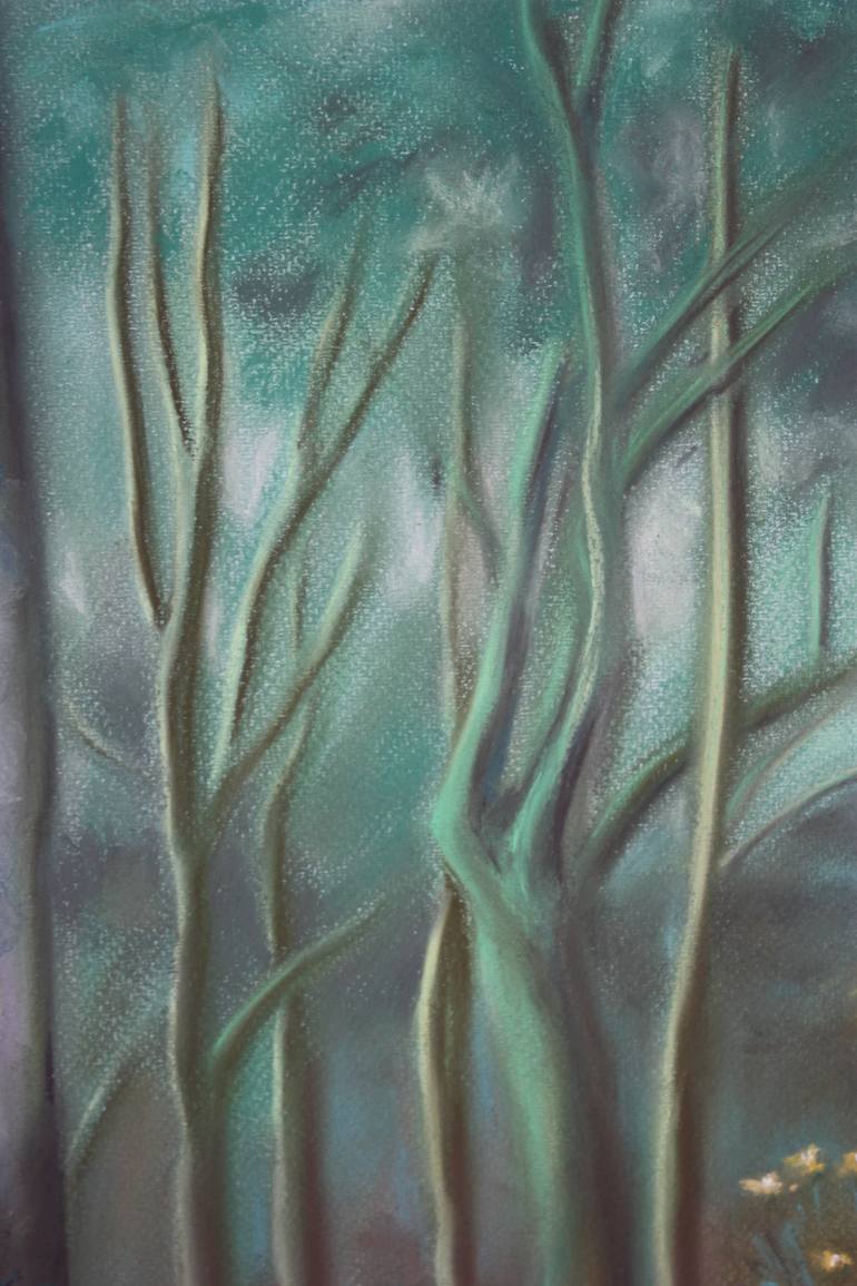 Original Abstract Nature Drawing by Fátima Miguel Fernández De Zañartu