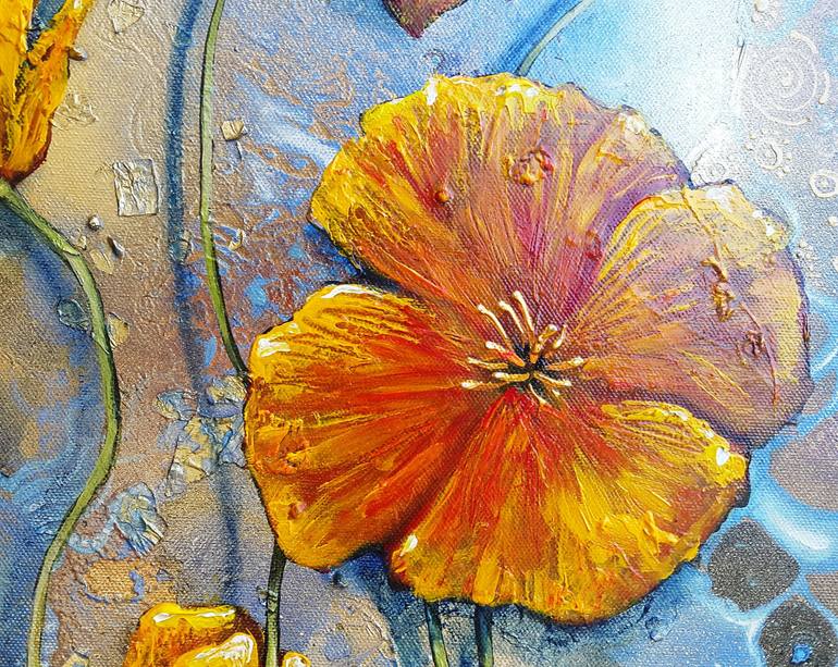 Original Abstract Floral Painting by Cherie Roe Dirksen
