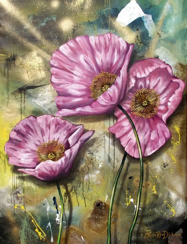 Pink Poppies - Finding Beauty in Chaos Series thumb