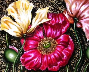 Original Fine Art Floral Paintings by Cherie Roe Dirksen