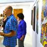 Painting (in foreground) at the Rocking Art Exhibition