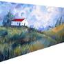 Side view of canvas