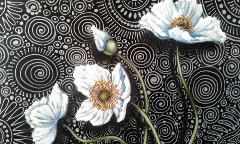 Original Fine Art Floral Painting by Cherie Roe Dirksen