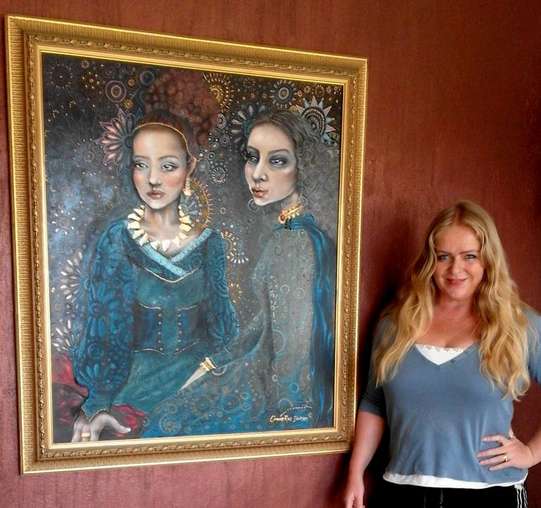 Original Illustration People Painting by Cherie Roe Dirksen