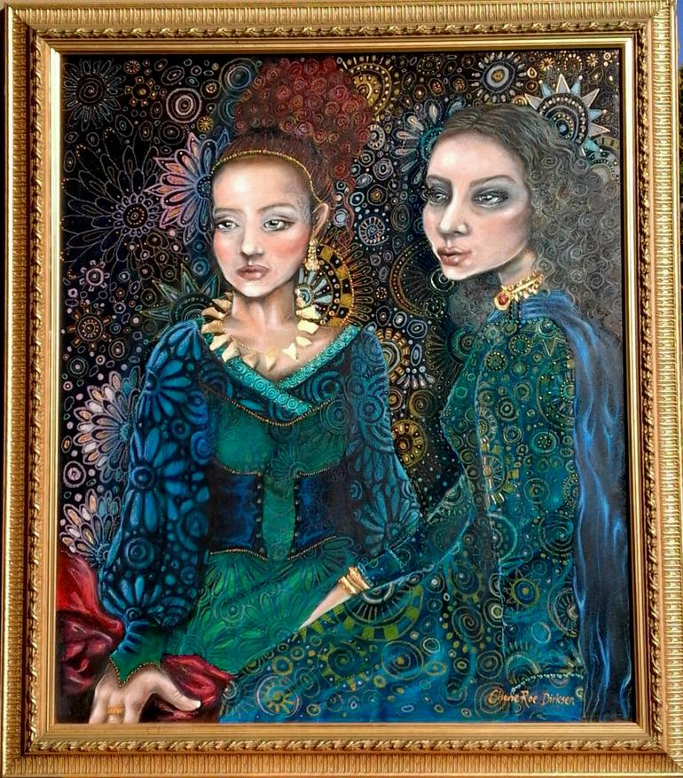 Original Illustration People Painting by Cherie Roe Dirksen
