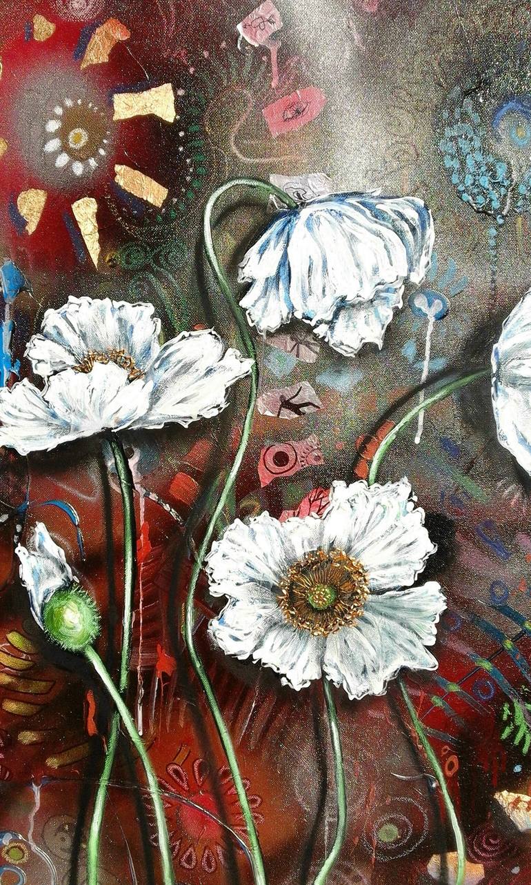 Original Expressionism Floral Painting by Cherie Roe Dirksen