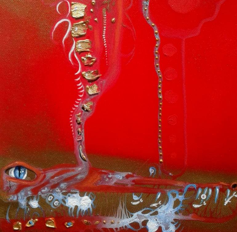 Original Surrealism Abstract Painting by Cherie Roe Dirksen