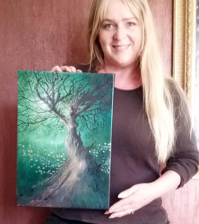 Original Fine Art Tree Painting by Cherie Roe Dirksen