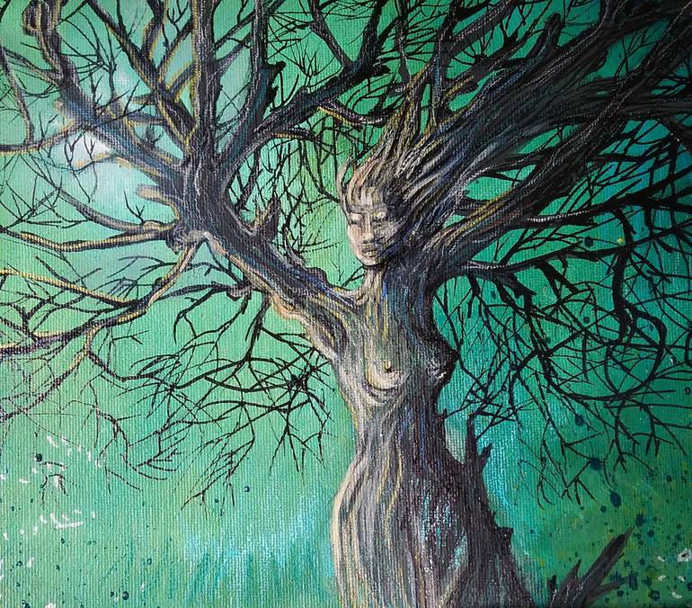 Original Fine Art Tree Painting by Cherie Roe Dirksen