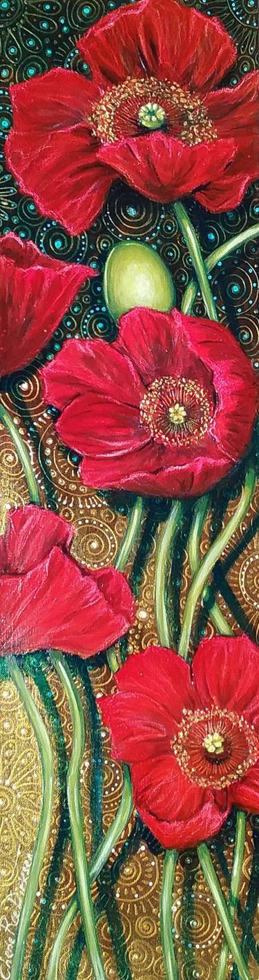 Saatchi Art Artist Cherie Roe Dirksen; Paintings, “Luscious Red Poppies” #art