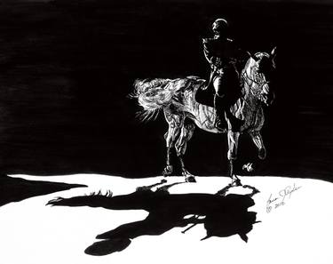 Original Realism Horse Drawings by Lana Tyler