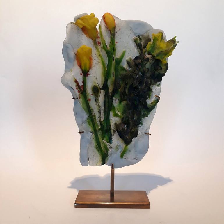 Original Modernism Floral Sculpture by Gamze Haberal