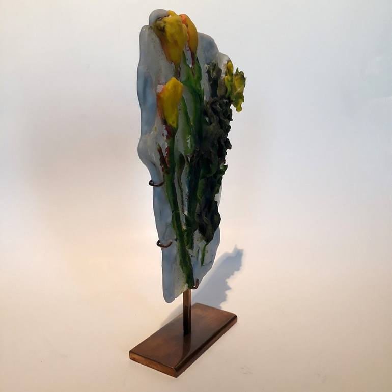 Original Floral Sculpture by Gamze Haberal