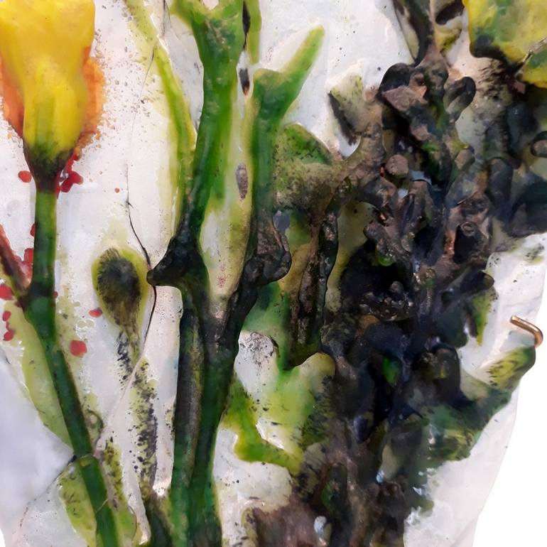 Original Modernism Floral Sculpture by Gamze Haberal