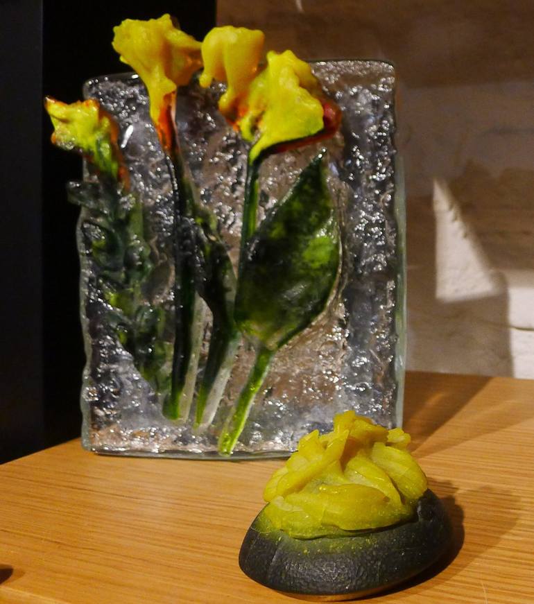 Original Post-impressionism Floral Sculpture by Gamze Haberal