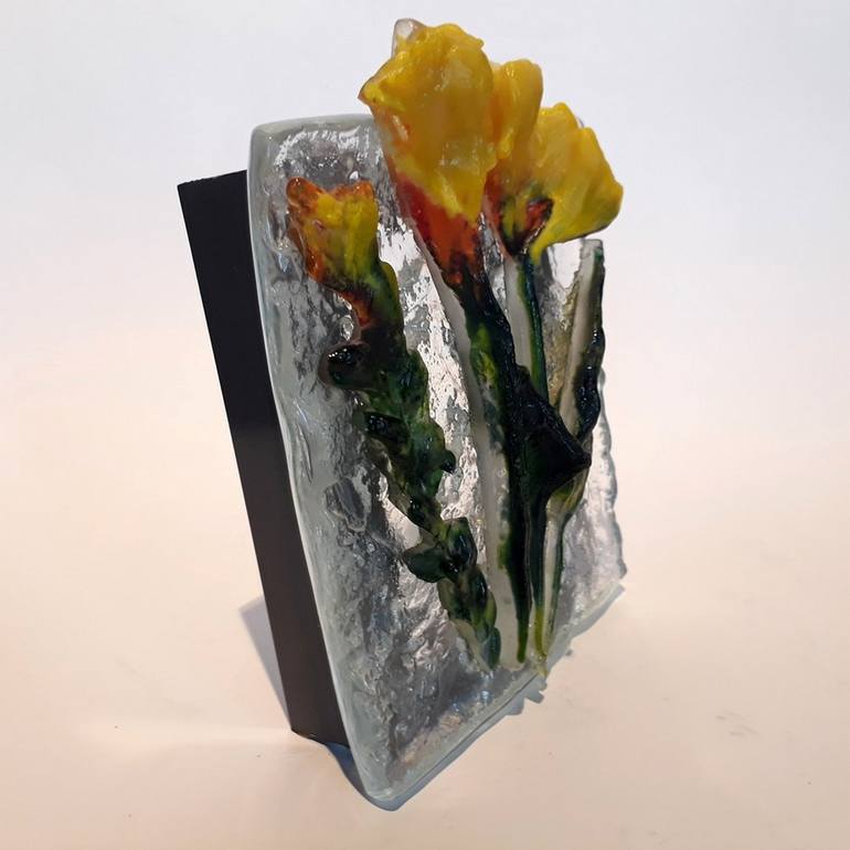 Original Post-impressionism Floral Sculpture by Gamze Haberal