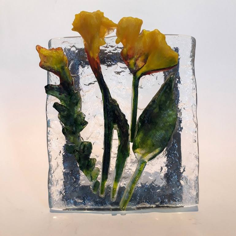 Original Post-impressionism Floral Sculpture by Gamze Haberal