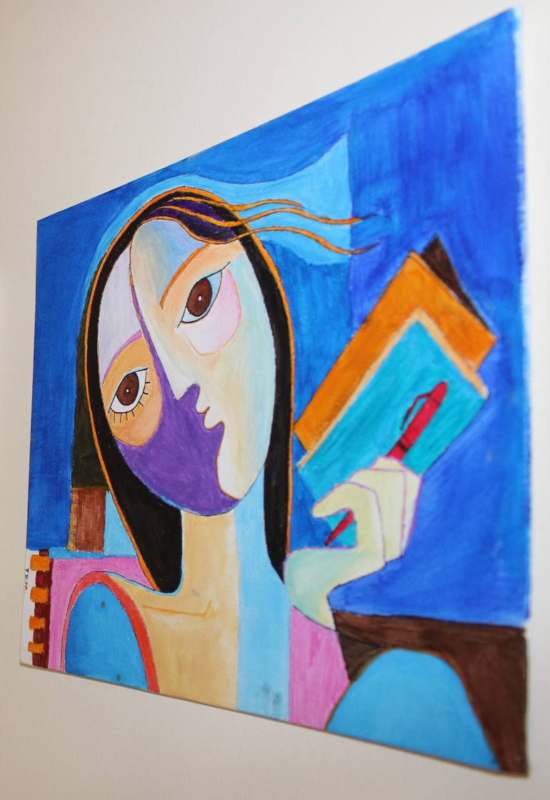 Original Abstract Expressionism Fantasy Painting by Tara P