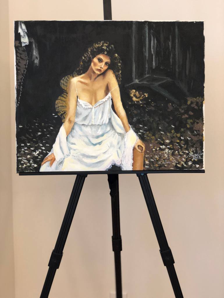 Original Impressionism Erotic Painting by Iryna Oliinyk