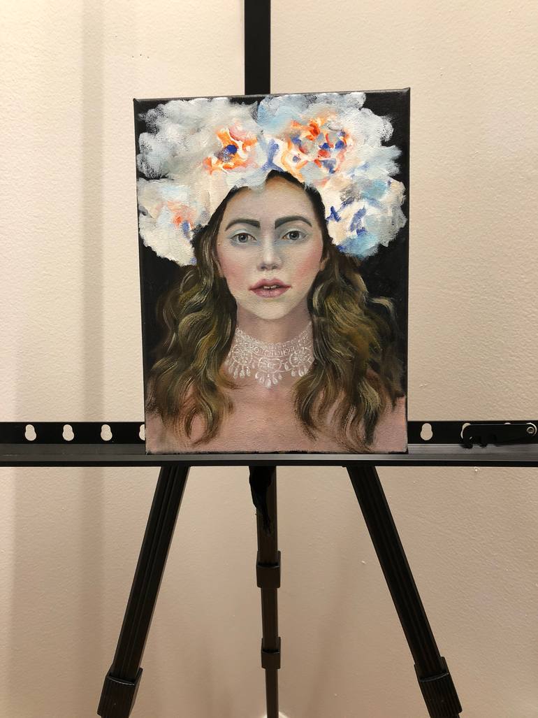 The same flower crown now holds deeper meaning a journey completed