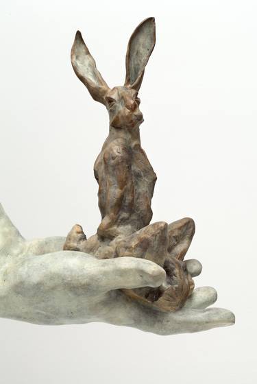 Saatchi Art Artist Bushra Fakhoury; Sculpture, “Hare in Meditation” #art