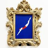The Dive - in Ornate Gold Frame by roberta pinna