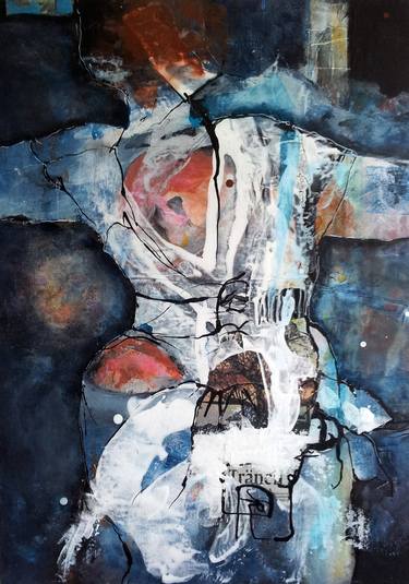 Original Abstract Expressionism Body Paintings by Maria Vinuesa