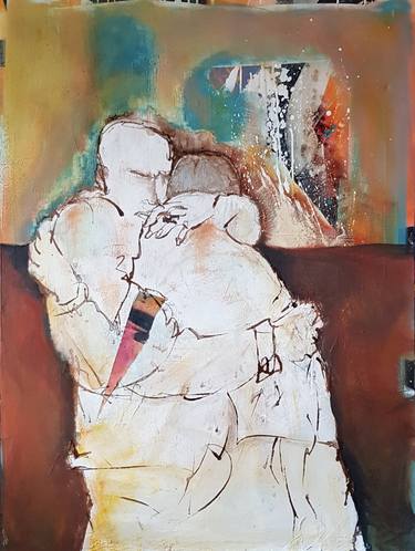 Original Abstract Expressionism Love Paintings by Maria Vinuesa