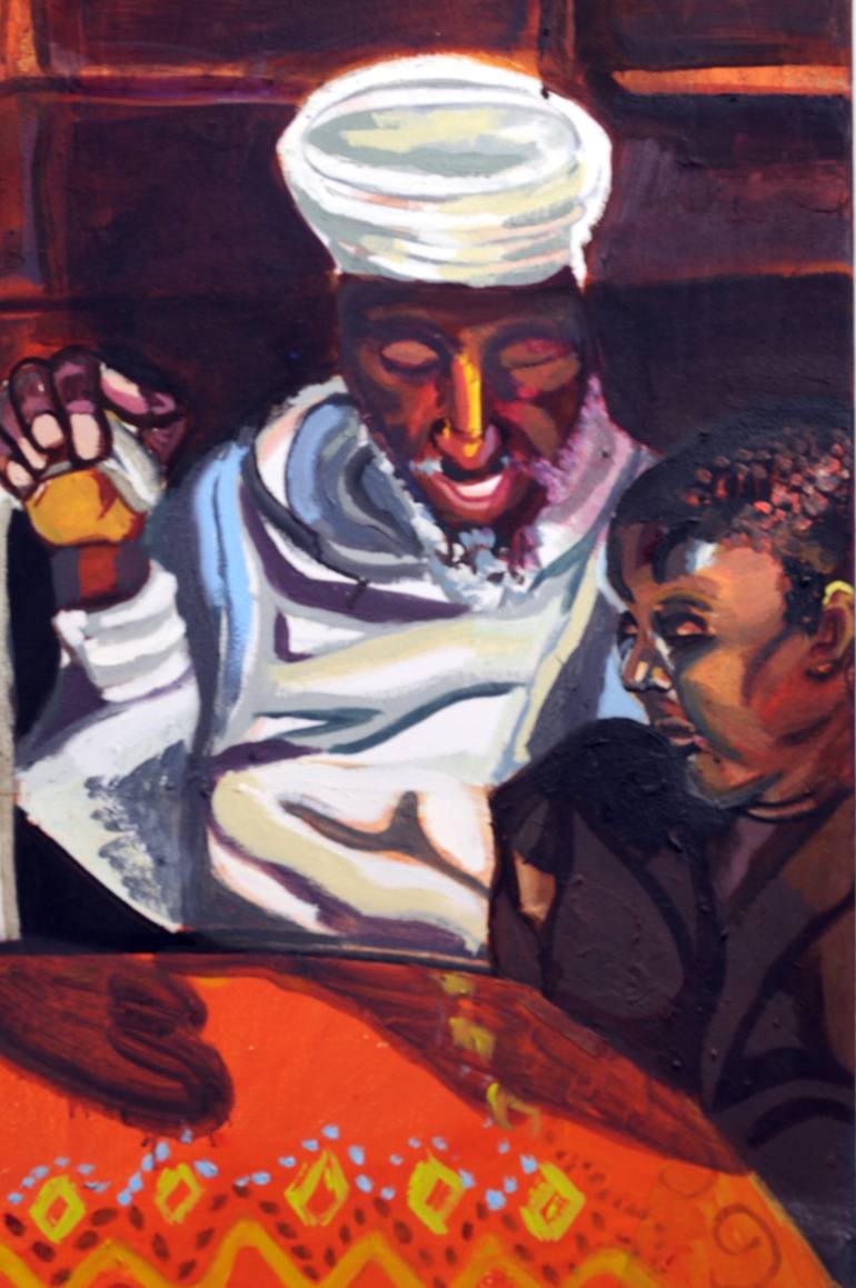 Original Expressionism People Painting by Sarah Paulsen