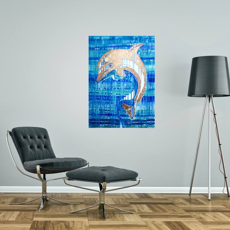 Original Abstract Animal Painting by Alexandra Telgmann