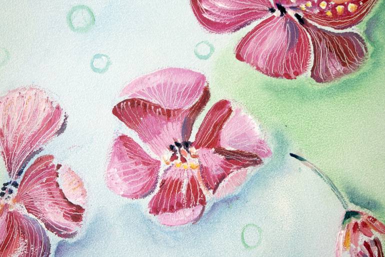 Original Floral Painting by Alexandra Telgmann